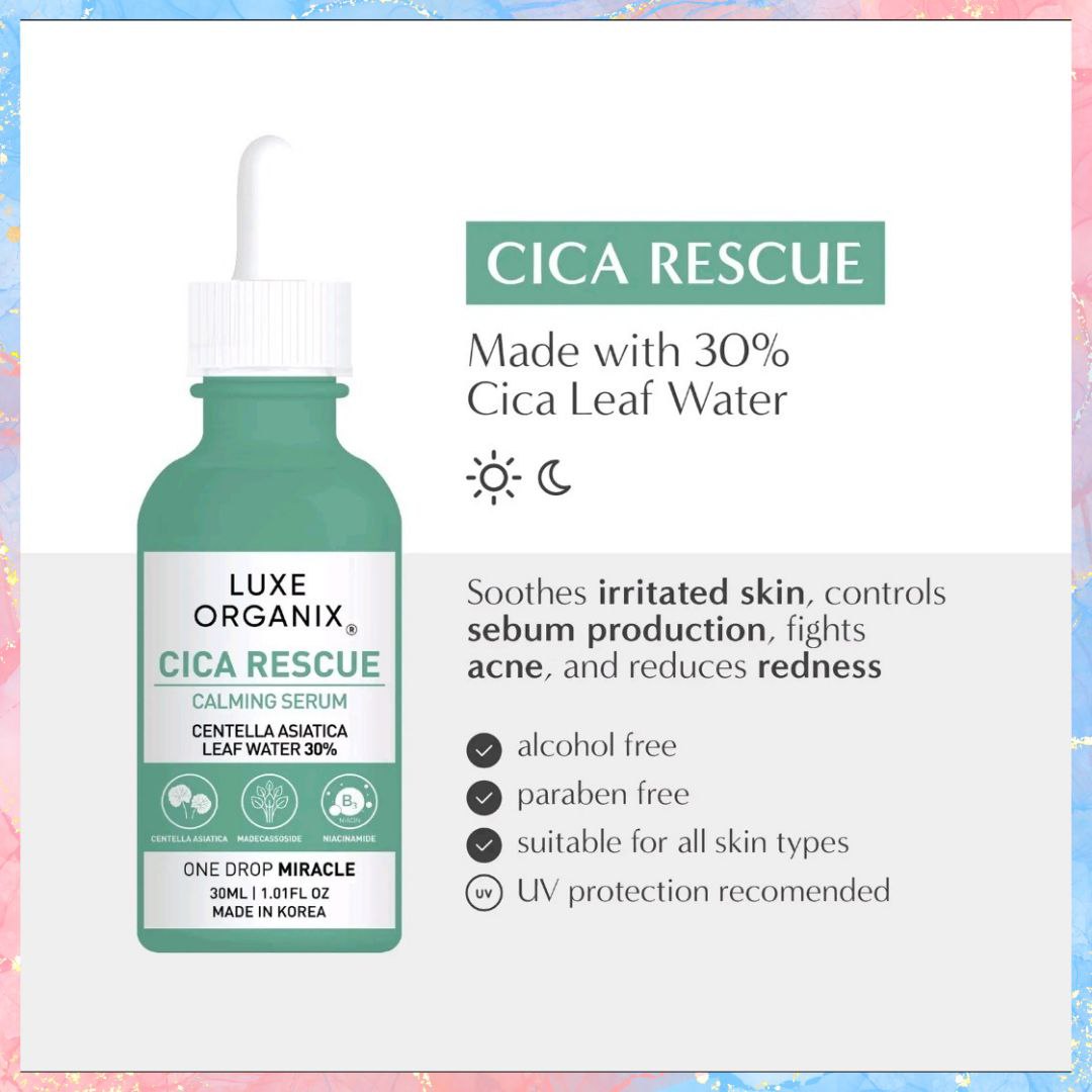 Luxe Organix Cica Rescue Gentle Brightening Serum | 30ML
