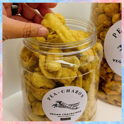 PEA-CHARON VEGAN CRACKLINGS | MADE OF GREEN PEAS