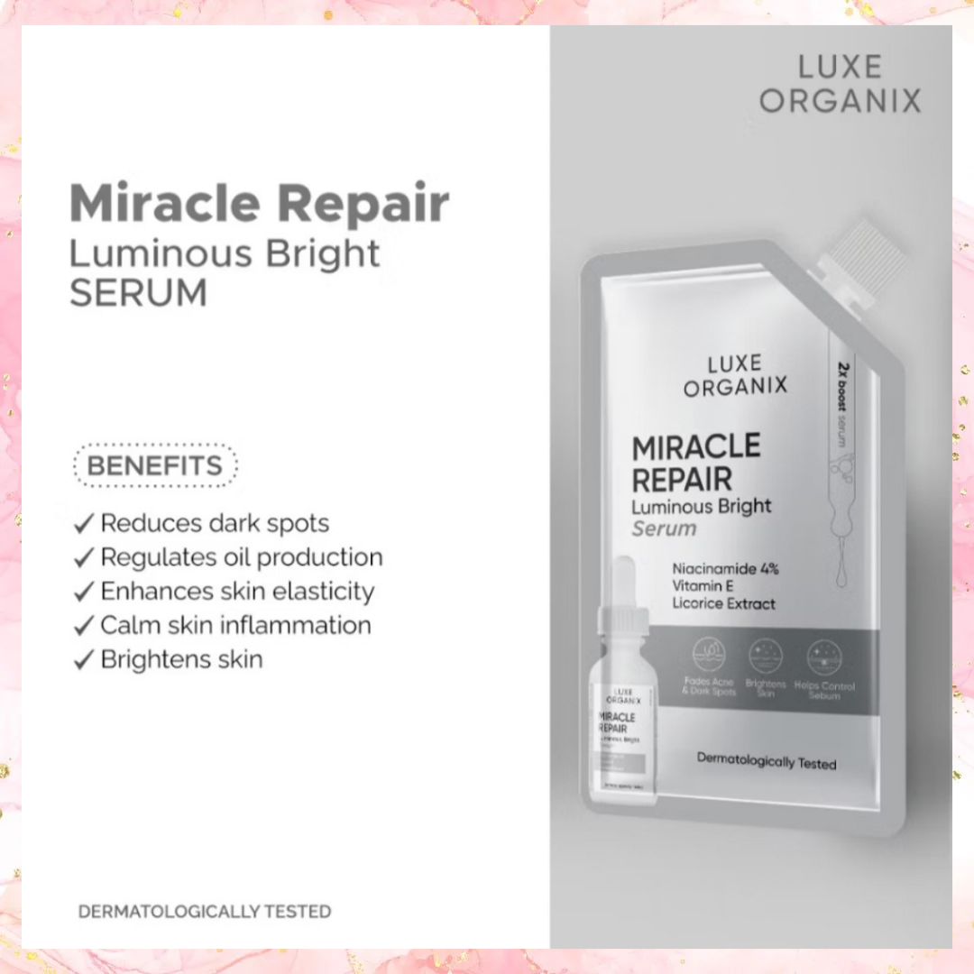 Luxe Organix Miracle Repair Luminous Bright Serum | 7ML