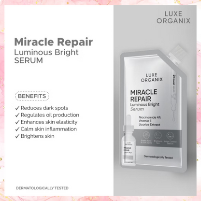 Luxe Organix Miracle Repair Luminous Bright Serum | 7ML