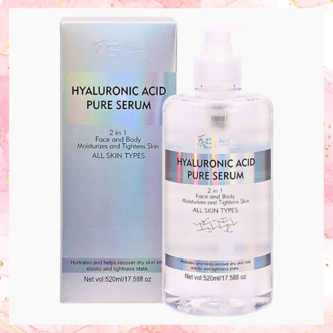 Ashley Hyaluronic Acid Pure Serum | For Face & Body 520ML