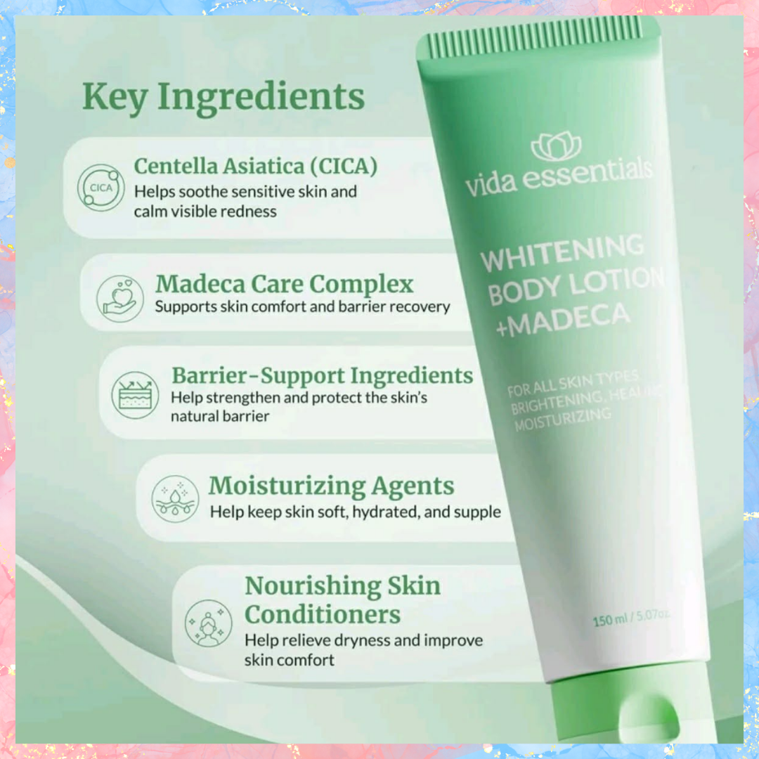Vida Essentials Whitening Body Lotion + Medeca