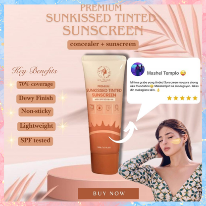Ms tsung Premium Sunkissed Tinted Sunscreen with SPF50 PA+++ | 50G
