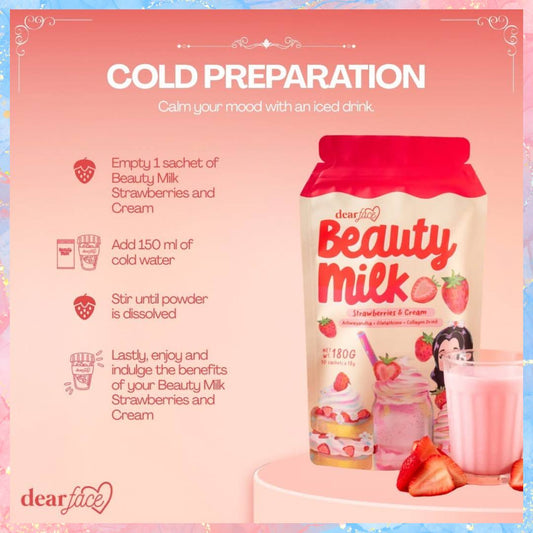 Dear Face Beauty Milk Strawberries & Cream | 180G