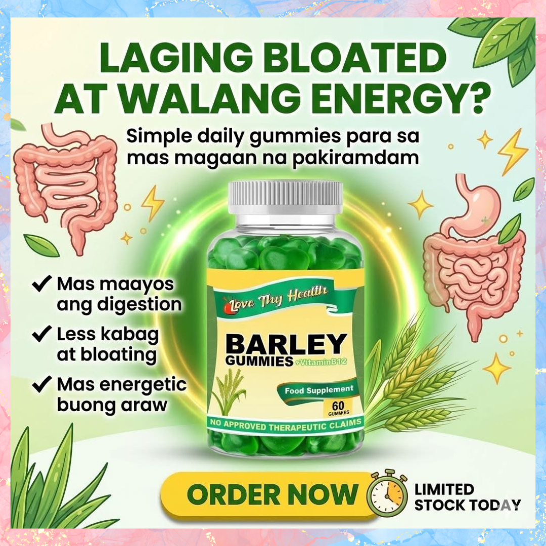 Love thy Health Barley Gummies + Vitamin B12| 60pcs