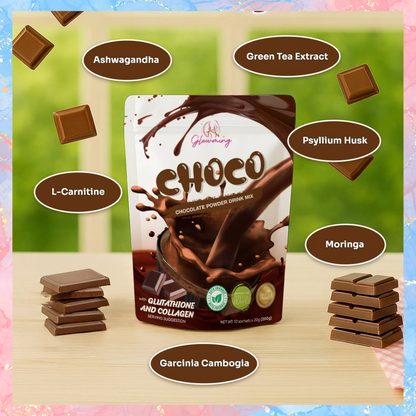 Cris Cosmetics Glowming CHOCO DETOX DRINK with Glutathione & Collagen