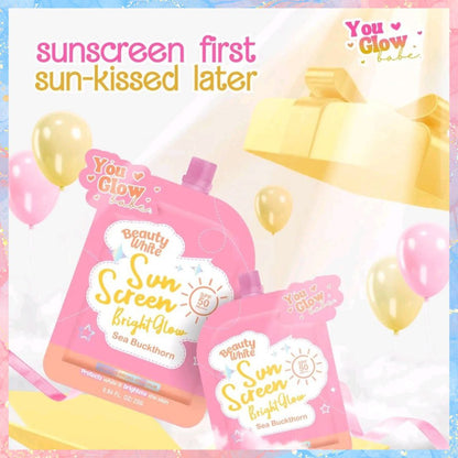 You Glow Babe Beauty White Sunscreen UVA+UVB BROAD SPECTRUM SPF50 PA+++| 25G