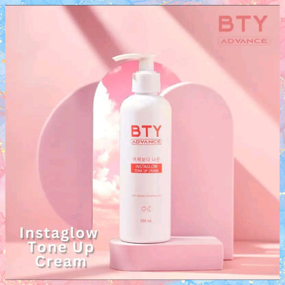 BTY Advanced INSTAGLOW TONE UP CREAM with natural UV protection | 200ML