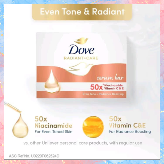 Dove Radiant + Care Serum Bar Soap