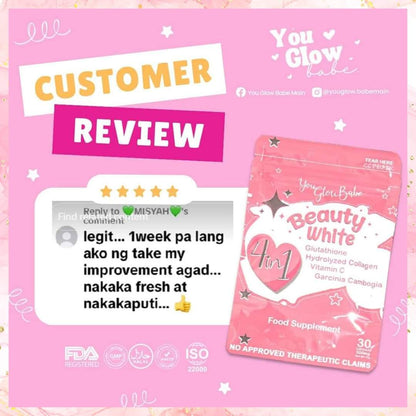 is you glow babe glutathione fda approved BEAUTY WHITE GLUTATHIONE, COLLAGEN, SLIMMING REVIEW | SIR LAWRENCE *No approved therapeutic claims You Glow Babe Beauty White