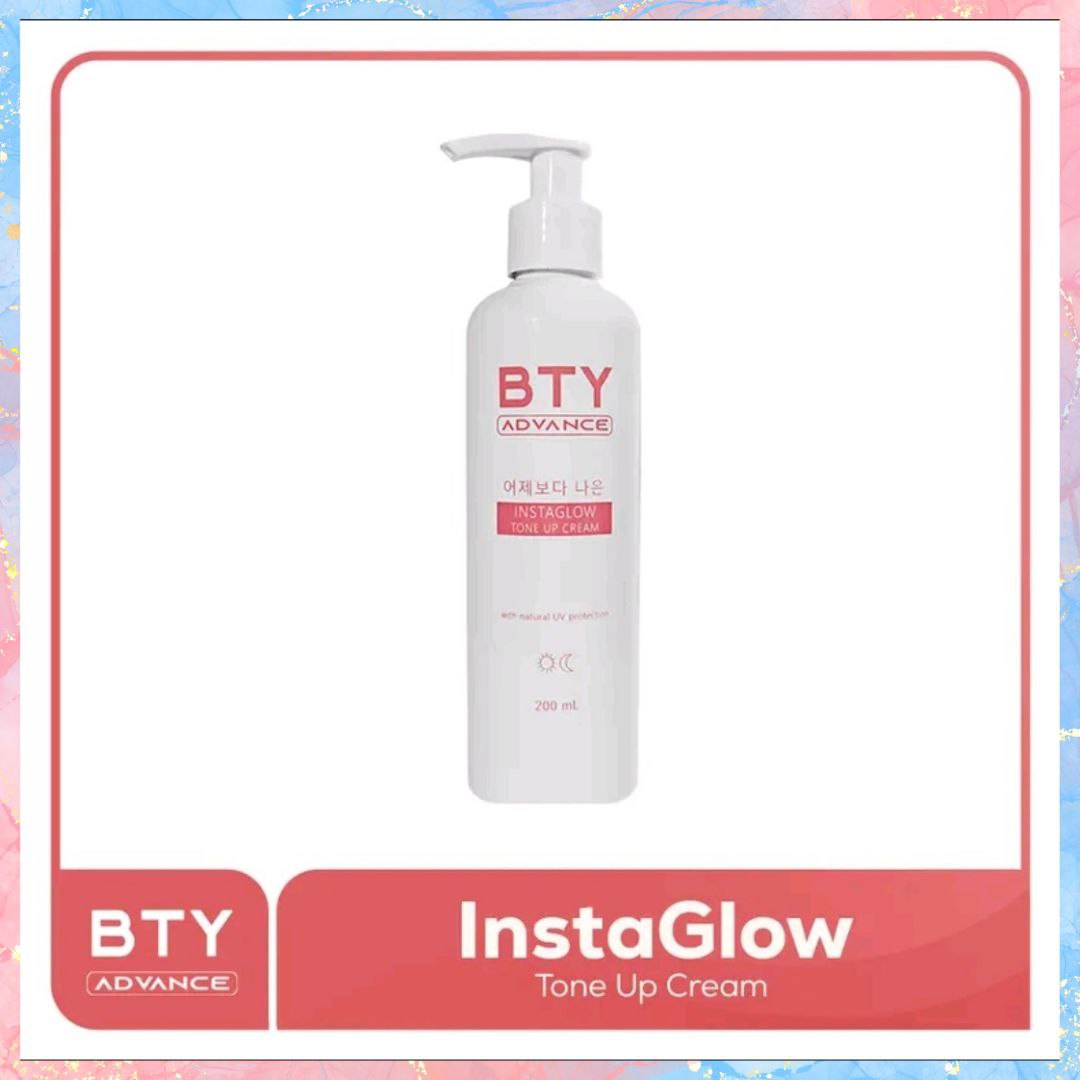 BTY Advanced INSTAGLOW TONE UP CREAM with natural UV protection | 200ML