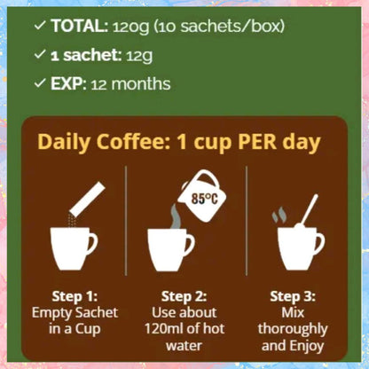 FITGUM 20x Collagen Chia Coffee | 10sachets