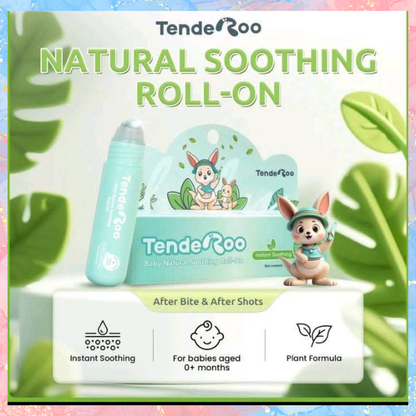 Tenderoo Baby Natural Soothing Roll-On | Gentle Relief for Itchy & Irritated Baby Skin | 360° Cool Roller - 15ml