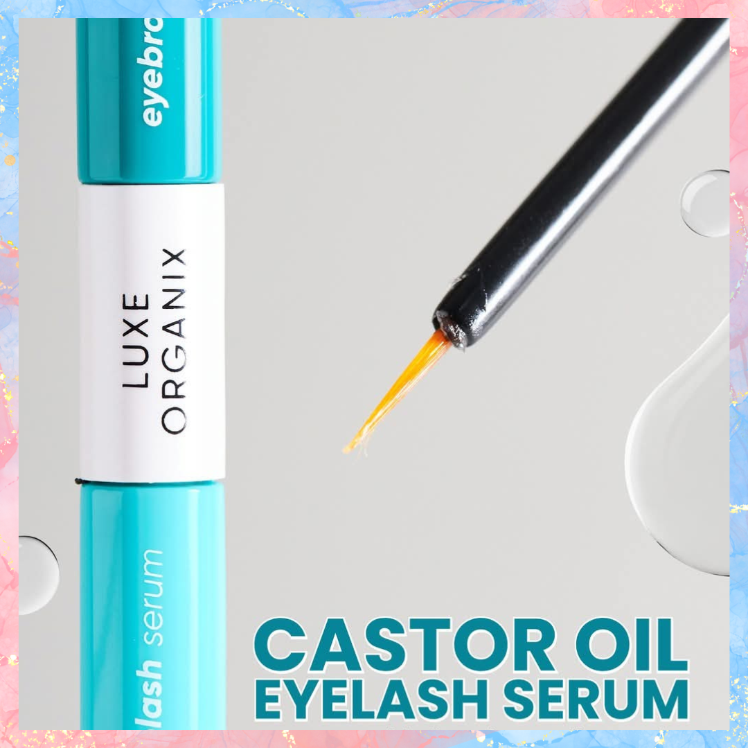 Luxe Organix Castor Oil DUAL TIP Eyelash & Brow Growth Serum | 10ML