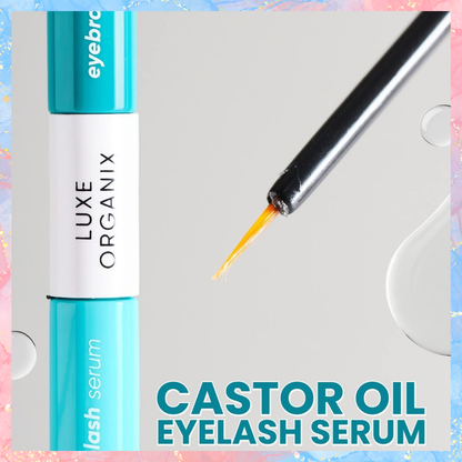 Luxe Organix Castor Oil DUAL TIP Eyelash & Brow Growth Serum | 10ML