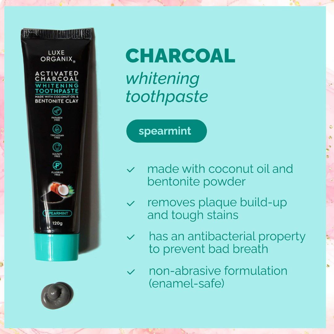 Luxe Organix Actived Charcoal Whitening Toothpaste | 120G