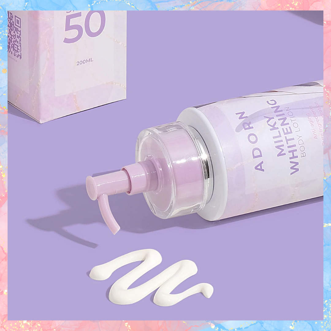Adorn Milky Whitening Body Lotion with SPF50 | 200ML
