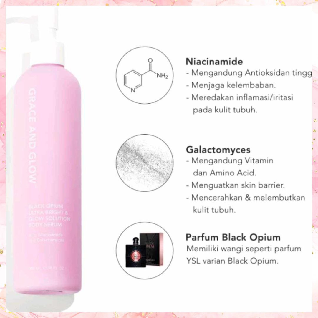 Grace and Glow Bright and Glow Body Serum (Lotion) with Niacinamide & Licorice| 300ML