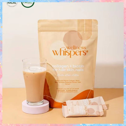 Wellness Whispers Collagen + Biotin for hair, skin & nails | 10sachets
