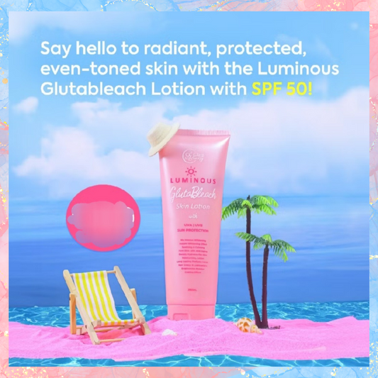 Cris Cosmetics Luminous Gluta Bleach Skin Lotion with UVA/UVB Protection