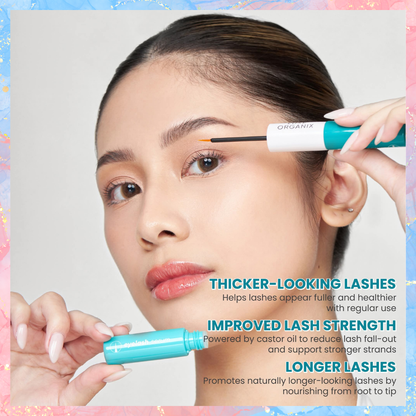 Luxe Organix Castor Oil DUAL TIP Eyelash & Brow Growth Serum | 10ML