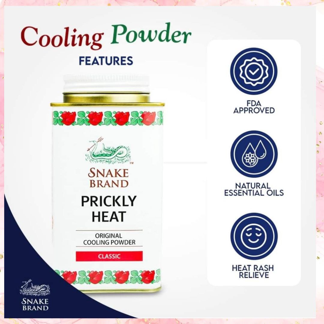 Snake Brand Prickly Heat Original Cooling Powder - CLASSIC | 140G