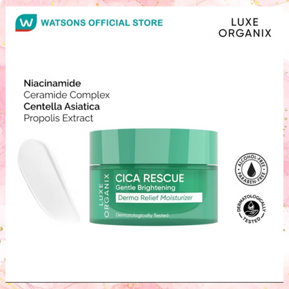 Luxe Organix CICA Rescue Gentle Brightening Derma Relief Moisturizer | 50G