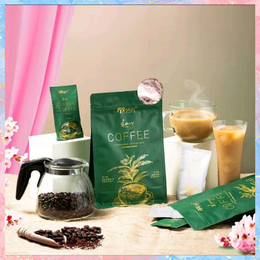 Ryx skin Coffee with Herbal extracts | 5x White Mocha + Classic Coffee | 10sachets