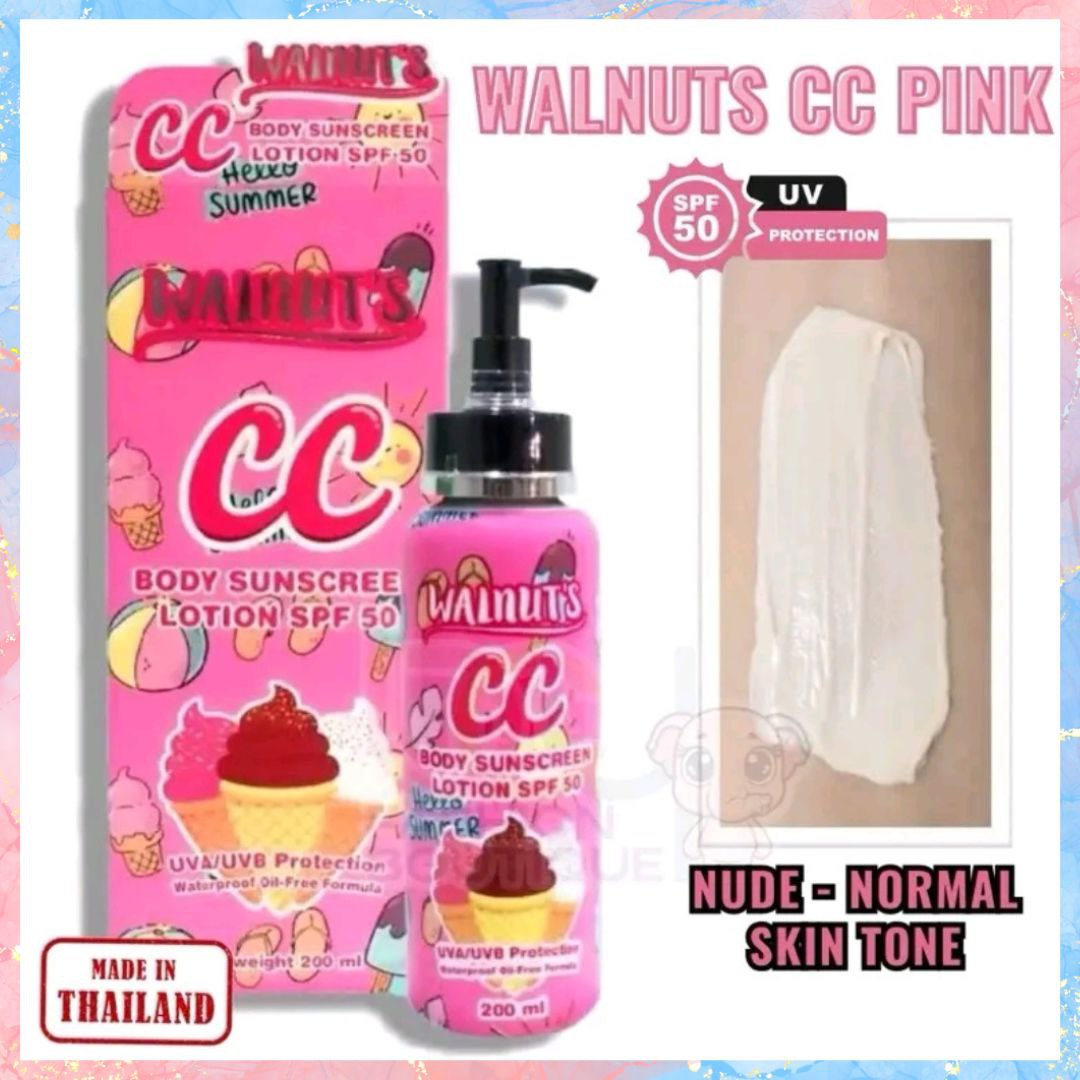 Walnut's CC Body Sunscreen Lotion with UVA/UVB Protection | 200ML