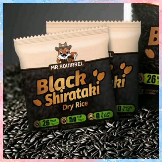 Mr. Squirrel Black Shirataki Rice | 100g