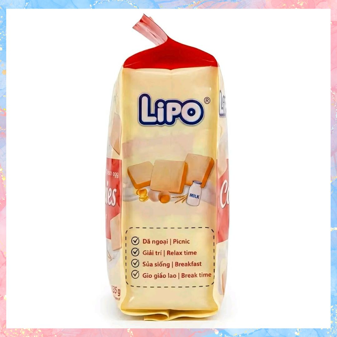 Lipo Cream Egg Cookies Milk Flavor | 135g