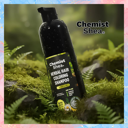 Chemist Shea Herbal Hair Dye Shampoo - Natural Black