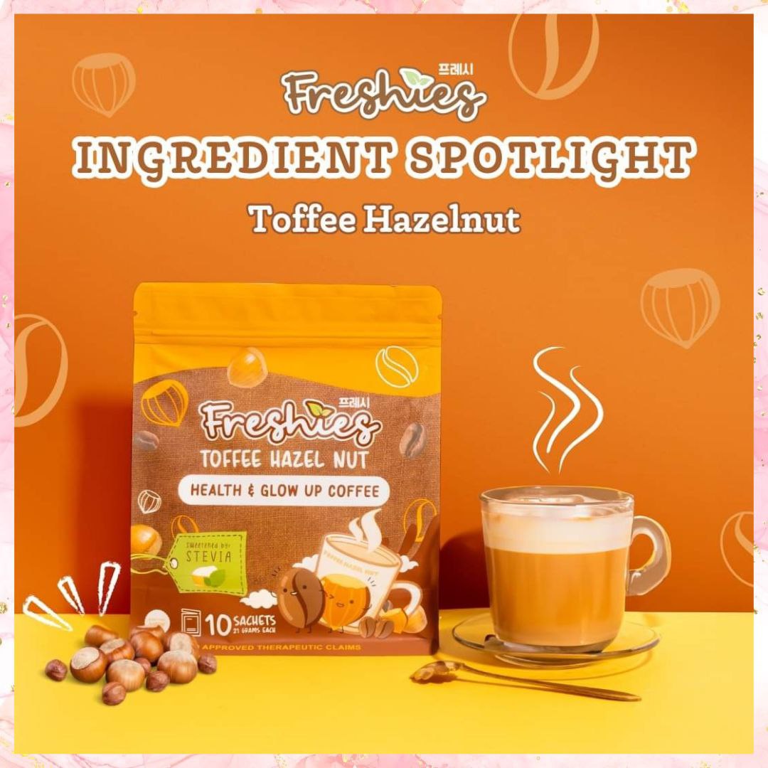 Juju Glow Freshies Toffee Hazel Nut | Health & Glow up Coffee | 10sachets