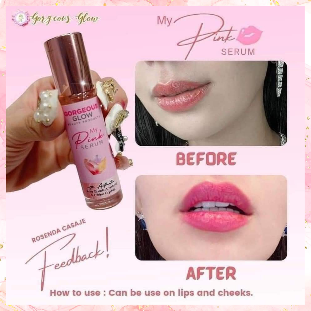 Gorgeous Glow My Pink Serum | For lips & Cheek | 10ML