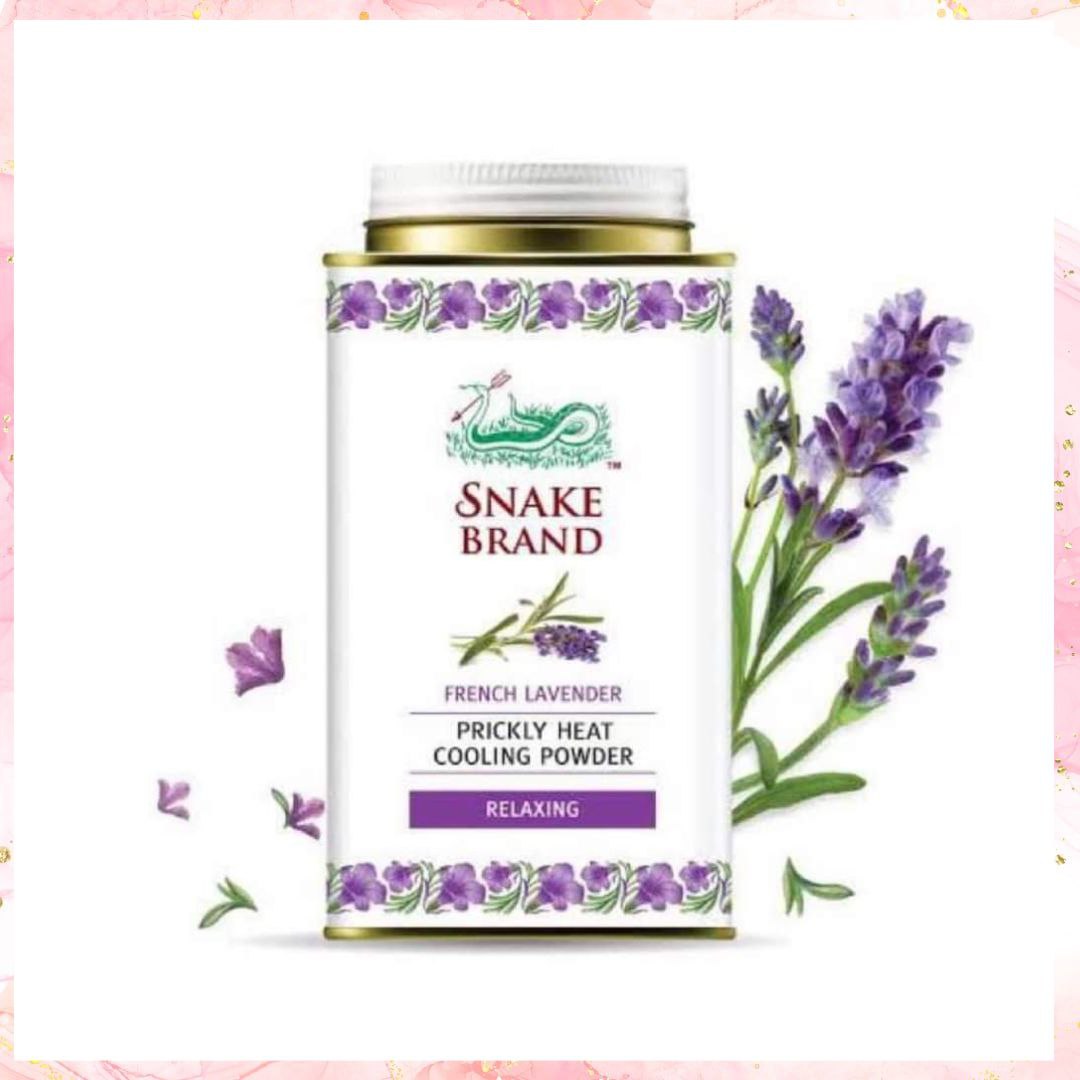 Snake Brand Prickly Heat Cooling Powder - French Lavender | 140G