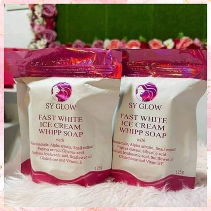 SY Glow Fast White Ice Cream Whipp Soap | 125G