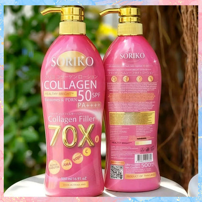 Soriko Collagen Filler 70x Whitening Body Lotion | 500ml