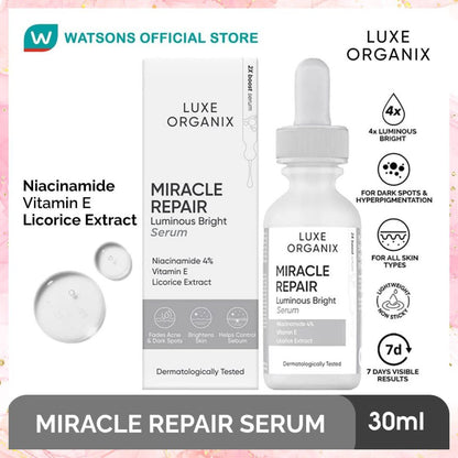 Luxe Organix Miracle Repair Luminous Bright Serum | 30ML