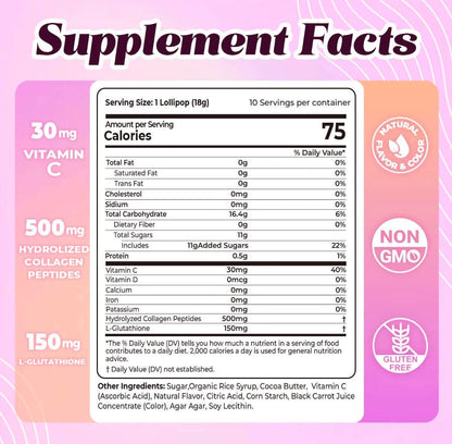 Divinity Nutra L-Glutathione Beauty Lollipop