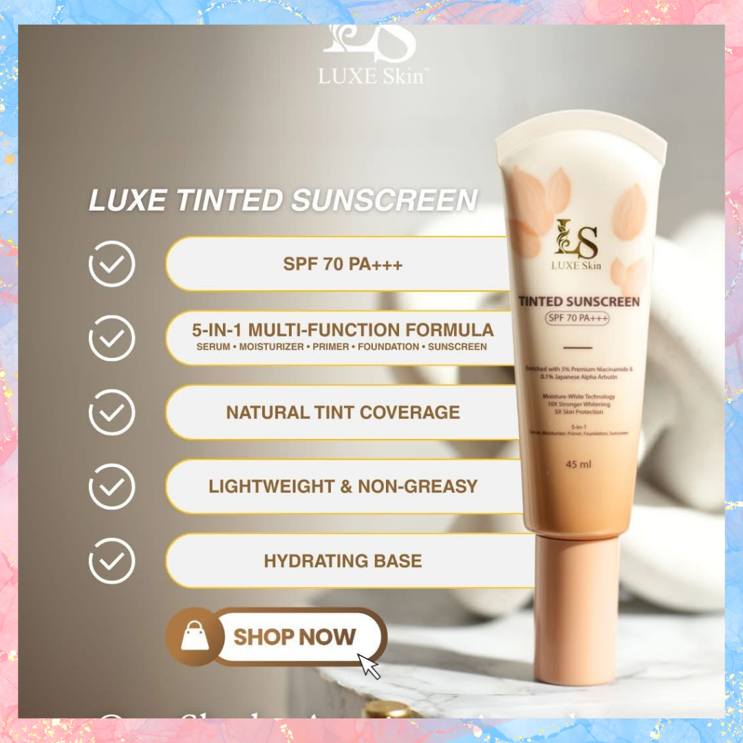 Luxe Skin Tinted Sunscreen with SPF70 PA+++