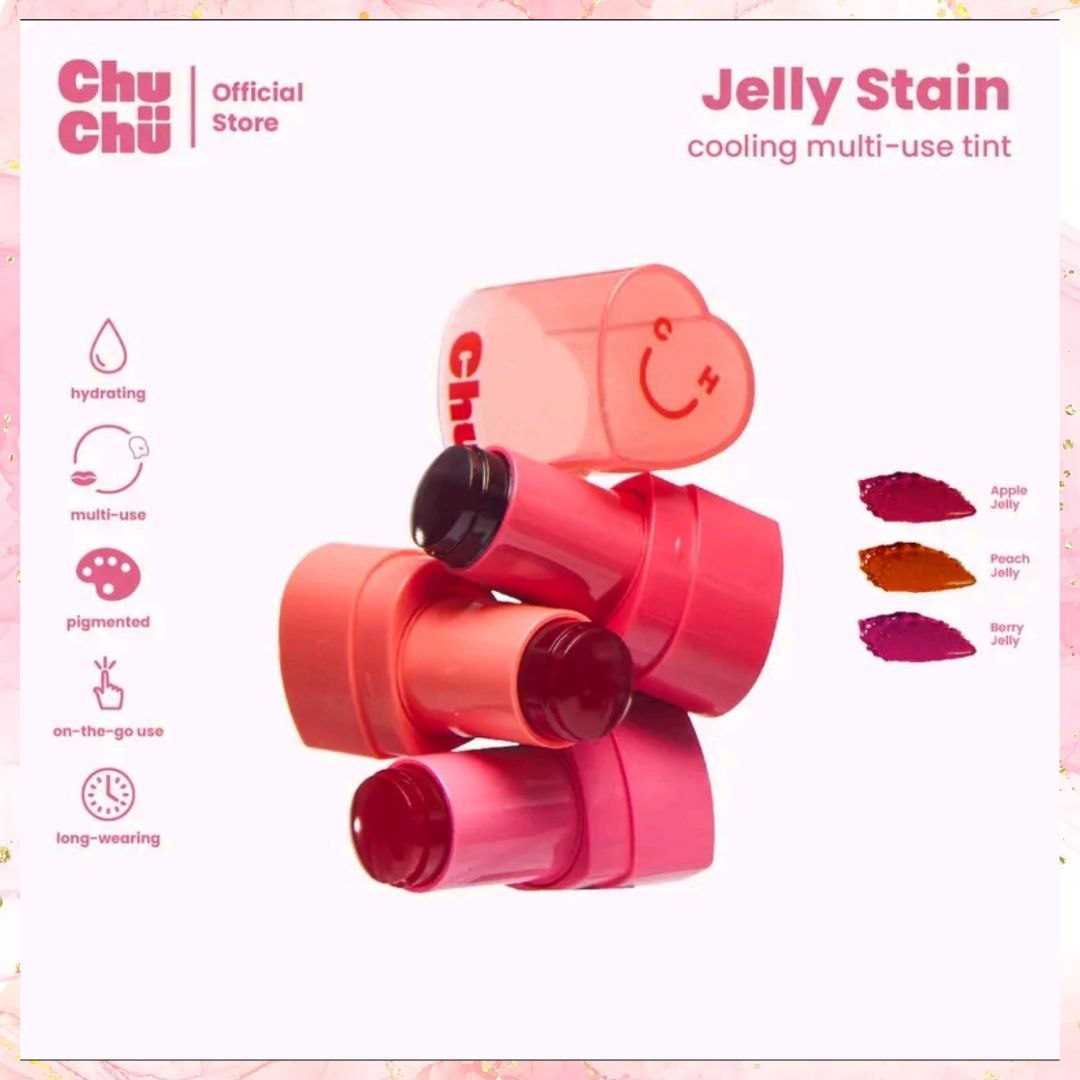 Chu Chu Beauty Lip & cheek Jelly Stain | Jelly Tint | 5G