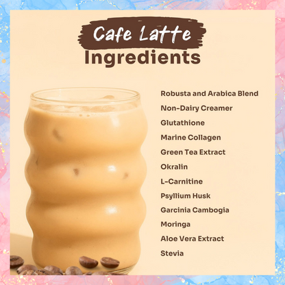Cris Cosmetics Glowming Detox Cafe Latte with Glutathione and Collagen