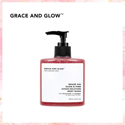 Grace and Glow Rouge 540 Glow & Firm Scrub Solution Body Wash | 400ML