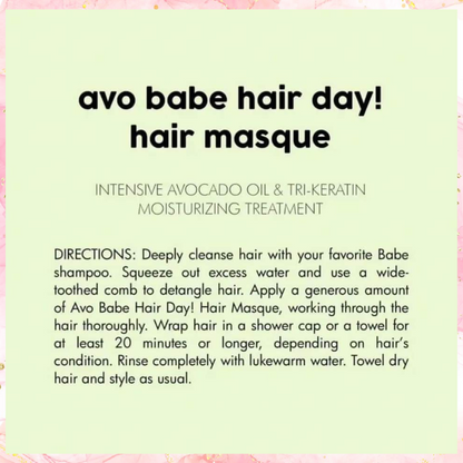 Babe Formula - Avo Babe Hair Day Hair Masque | Hair Mask Refill Pack 300ML