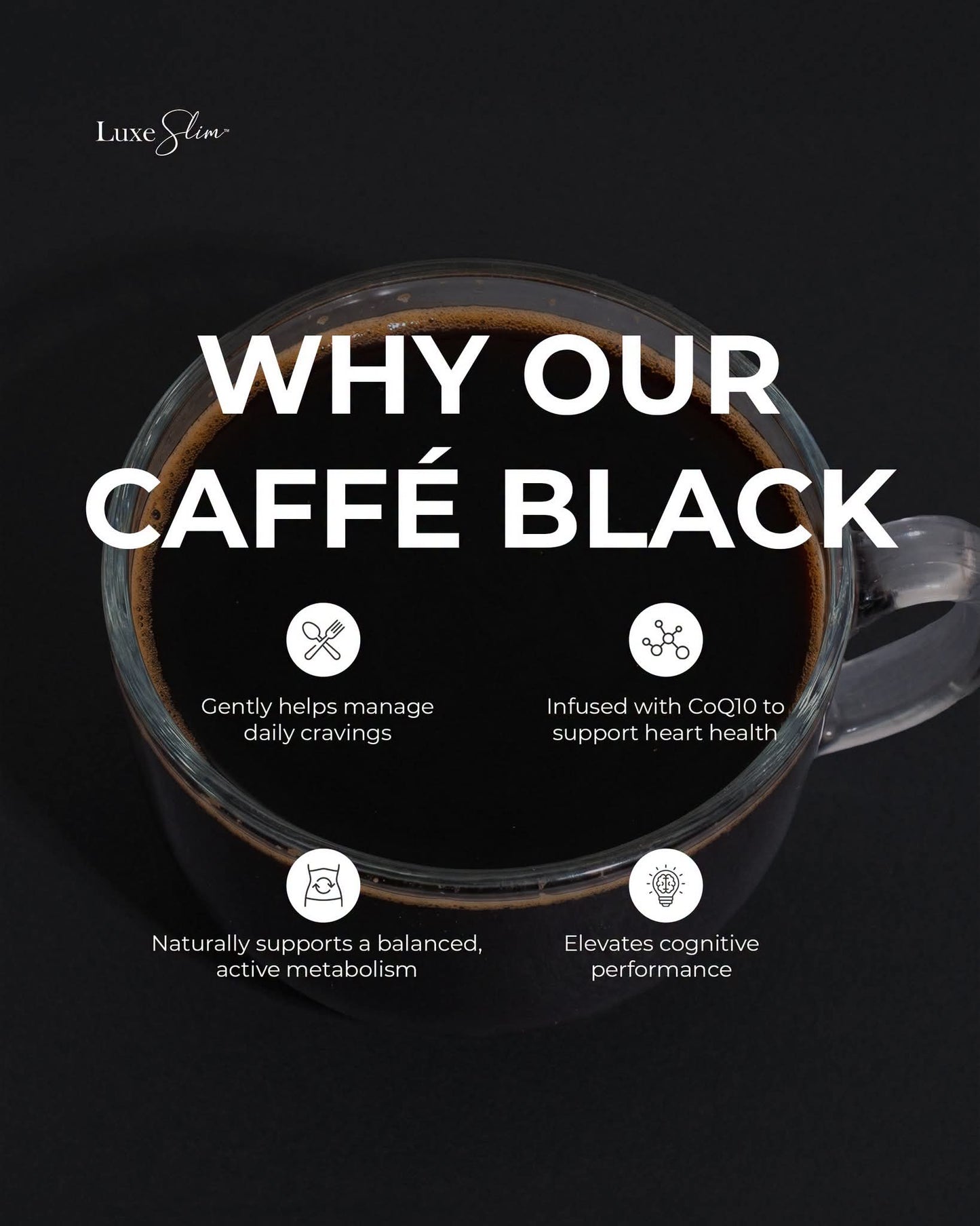 Luxe slim Caffe Black | Pouch